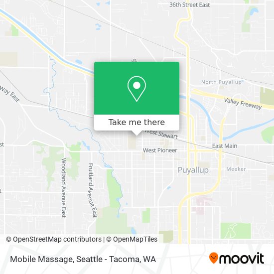 Mobile Massage map