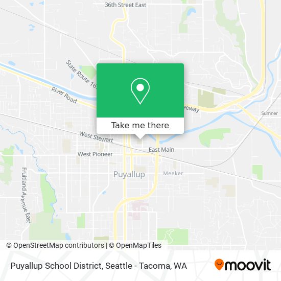 Mapa de Puyallup School District