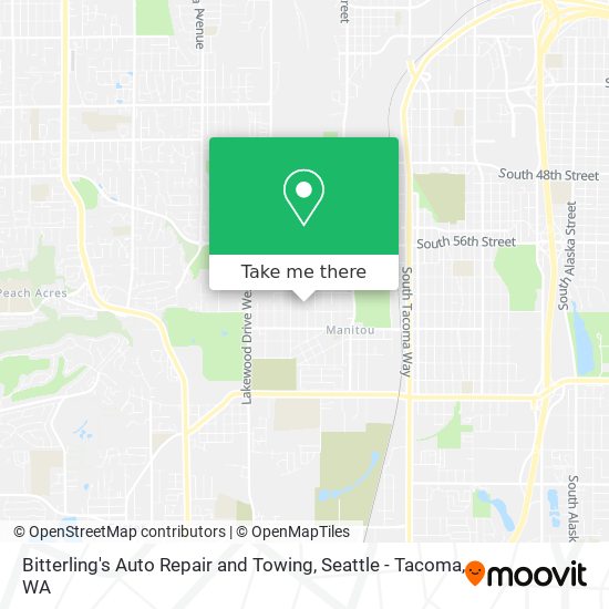 Mapa de Bitterling's Auto Repair and Towing