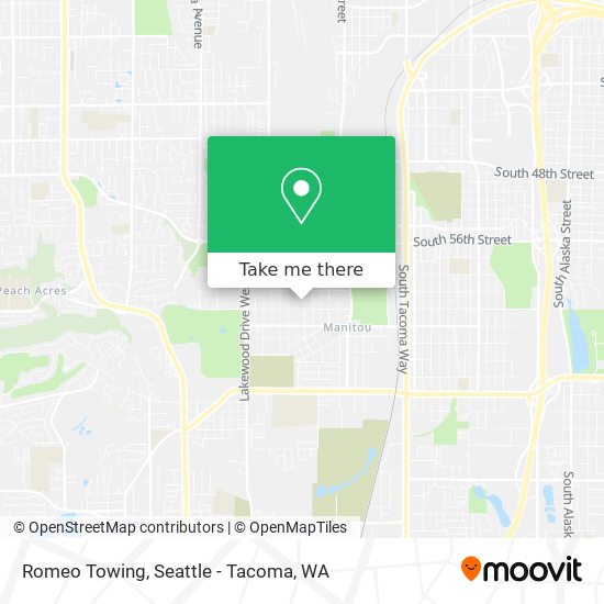 Romeo Towing map