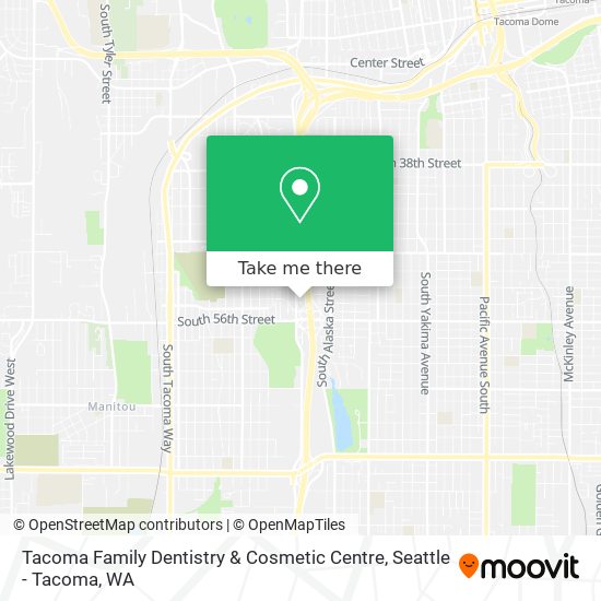 Mapa de Tacoma Family Dentistry & Cosmetic Centre
