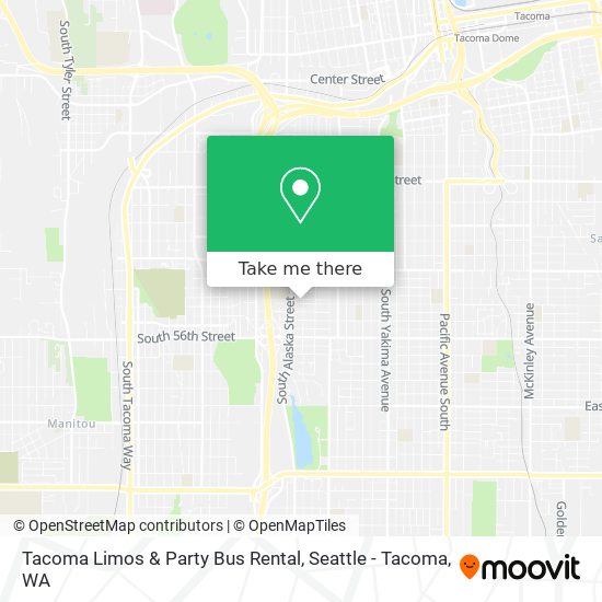 Tacoma Limos & Party Bus Rental map