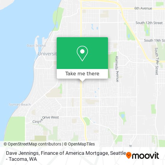 Dave Jennings, Finance of America Mortgage map