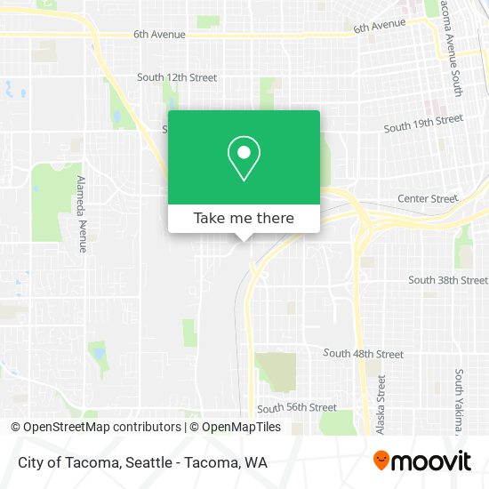 City of Tacoma map