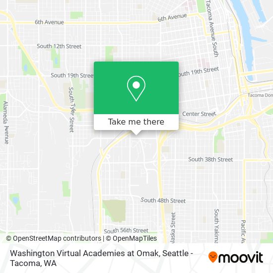 Washington Virtual Academies at Omak map
