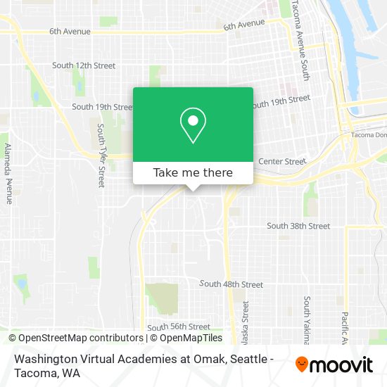 Mapa de Washington Virtual Academies at Omak