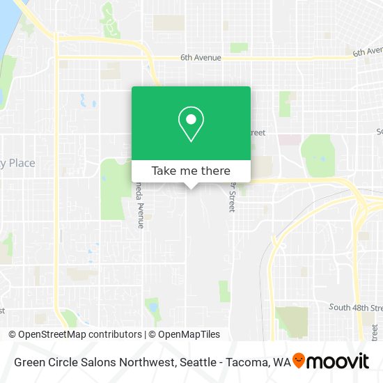 Mapa de Green Circle Salons Northwest