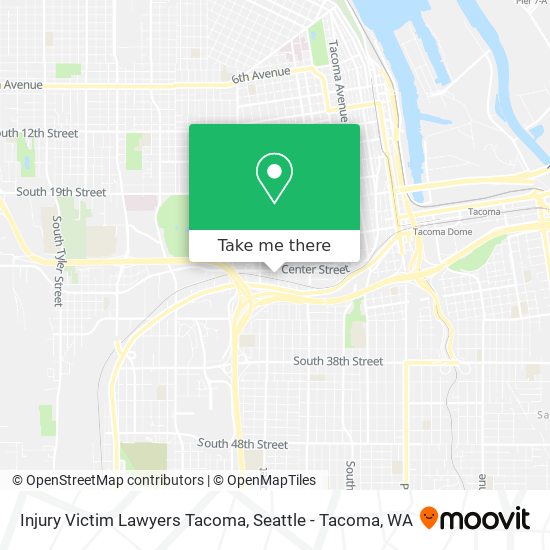 Injury Victim Lawyers Tacoma map