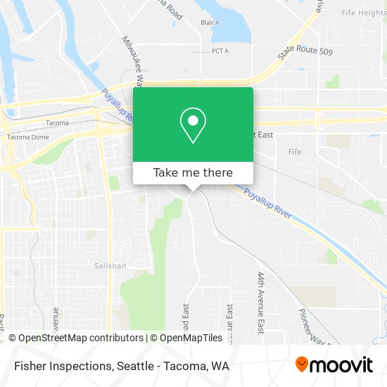 Fisher Inspections map