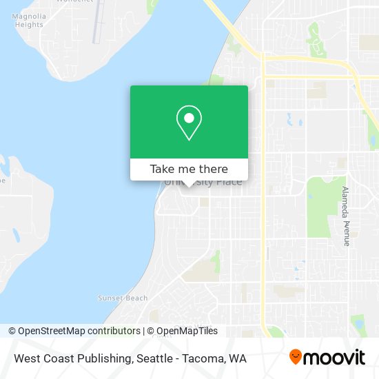 Mapa de West Coast Publishing