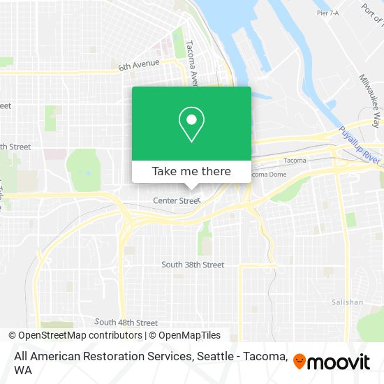 All American Restoration Services map