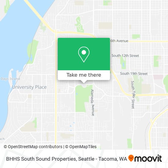 BHHS South Sound Properties map