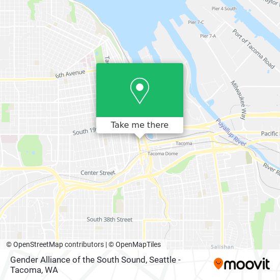 Gender Alliance of the South Sound map