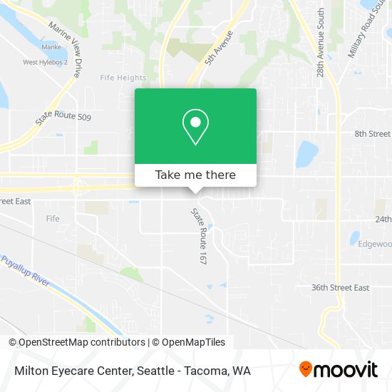 Milton Eyecare Center map