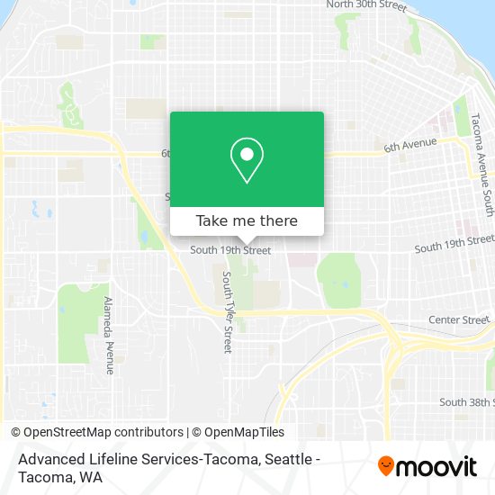 Mapa de Advanced Lifeline Services-Tacoma