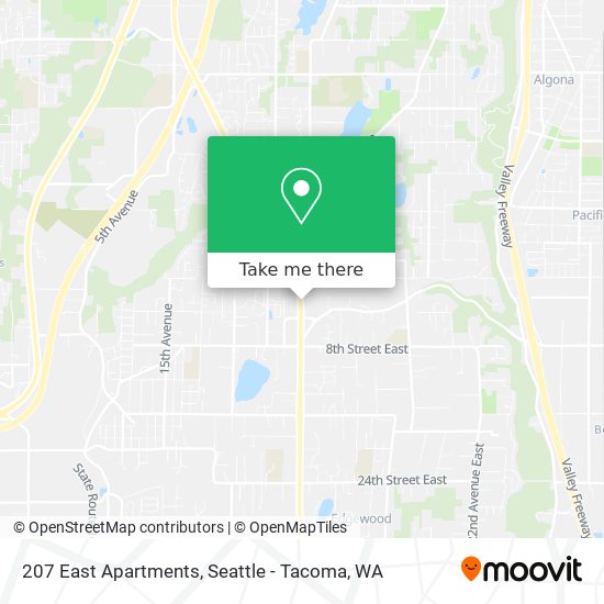 207 East Apartments map