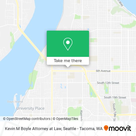 Kevin M Boyle Attorney at Law map