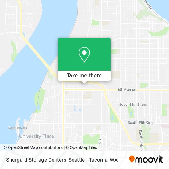 Mapa de Shurgard Storage Centers