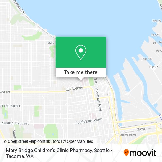 Mapa de Mary Bridge Children's Clinic Pharmacy