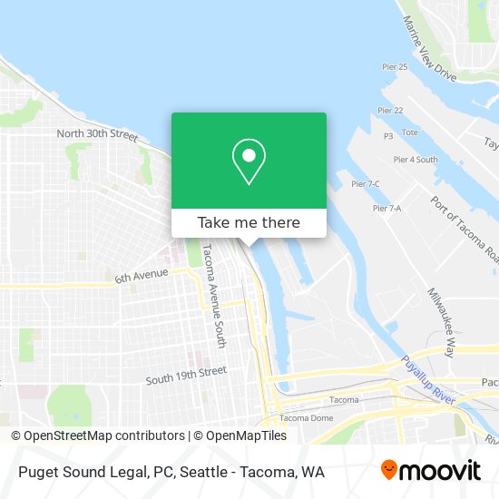 Puget Sound Legal, PC map