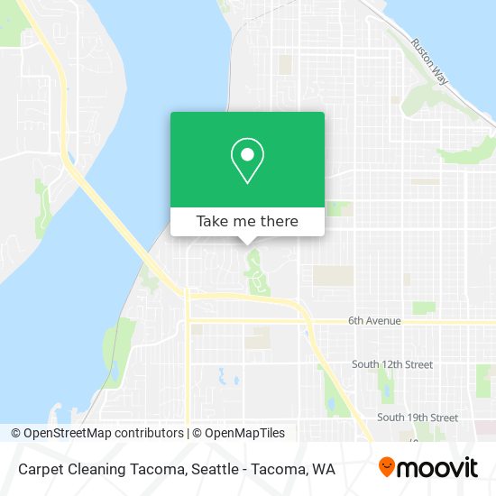 Carpet Cleaning Tacoma map