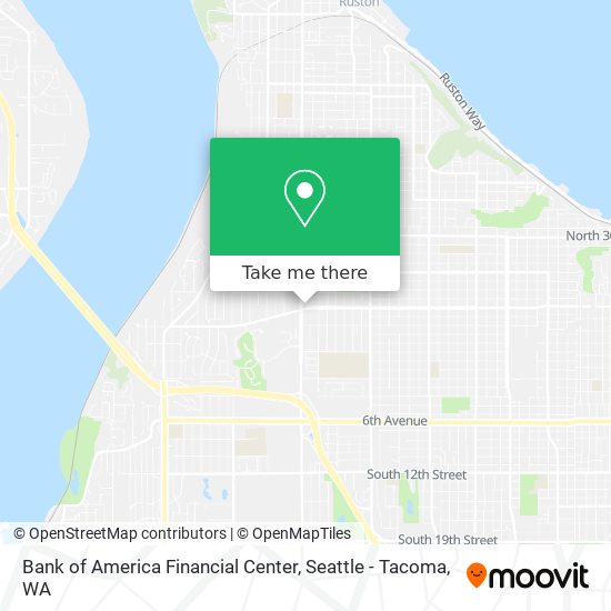 Bank of America Financial Center map