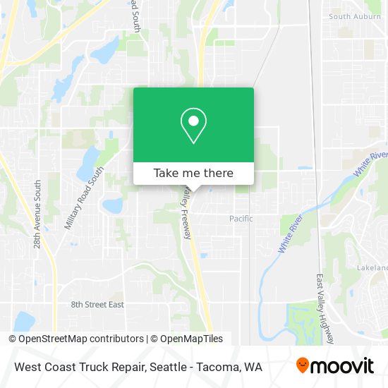 West Coast Truck Repair map