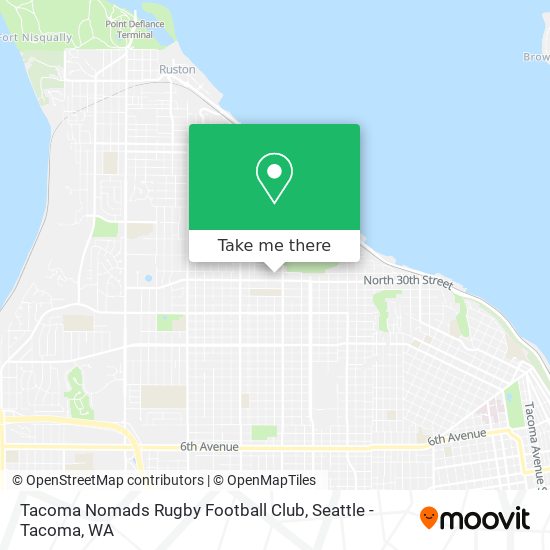 Mapa de Tacoma Nomads Rugby Football Club