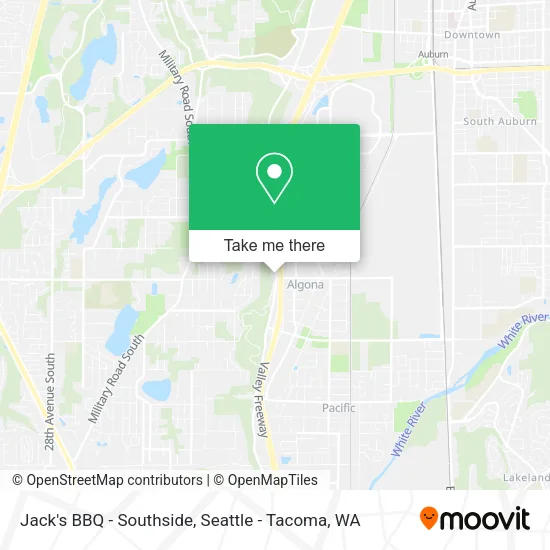 Jack's BBQ - Southside map