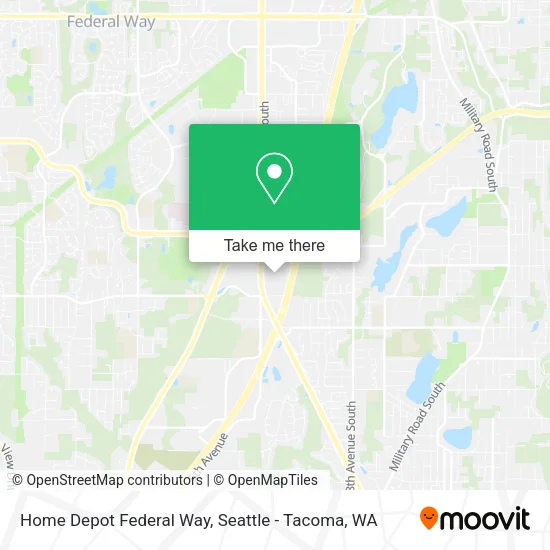 Mapa de Home Depot Federal Way