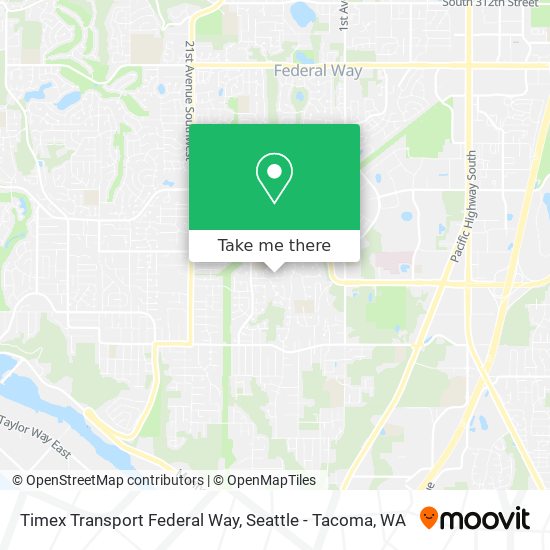 Mapa de Timex Transport Federal Way