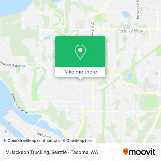 V Jackson Trucking map