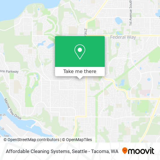 Affordable Cleaning Systems map