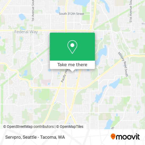 Servpro map