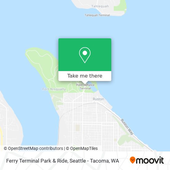 Mapa de Ferry Terminal Park & Ride