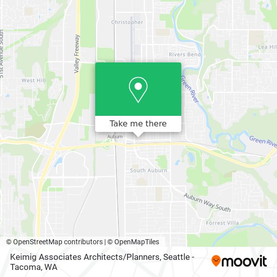 Mapa de Keimig Associates Architects / Planners