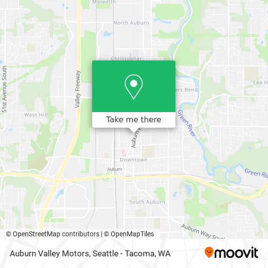 Auburn Valley Motors map