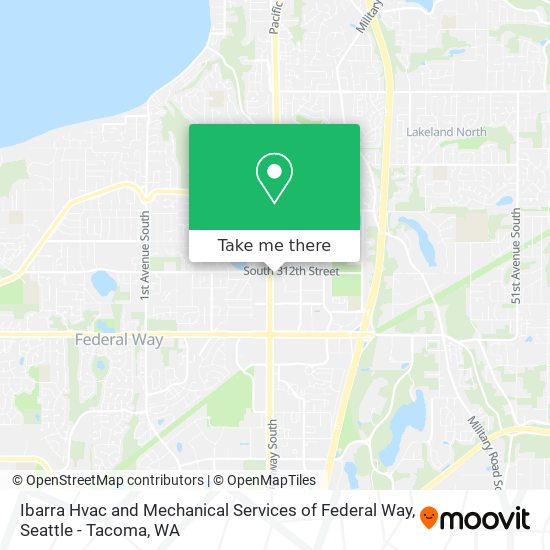 Ibarra Hvac and Mechanical Services of Federal Way map