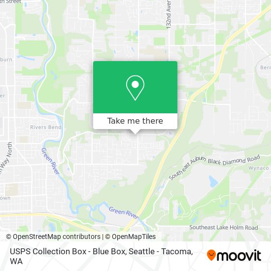 USPS Collection Box - Blue Box map