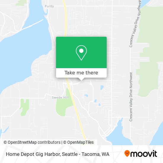 Home Depot Gig Harbor map