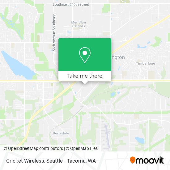 Mapa de Cricket Wireless