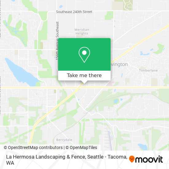 La Hermosa Landscaping & Fence map