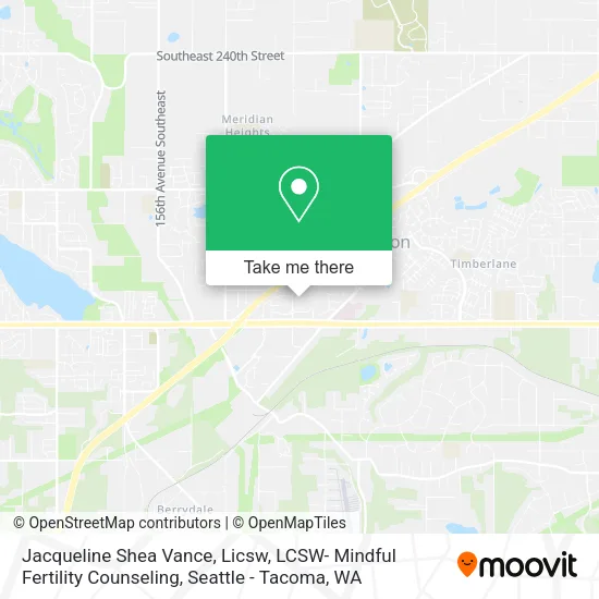 Mapa de Jacqueline Shea Vance, Licsw, LCSW- Mindful Fertility Counseling