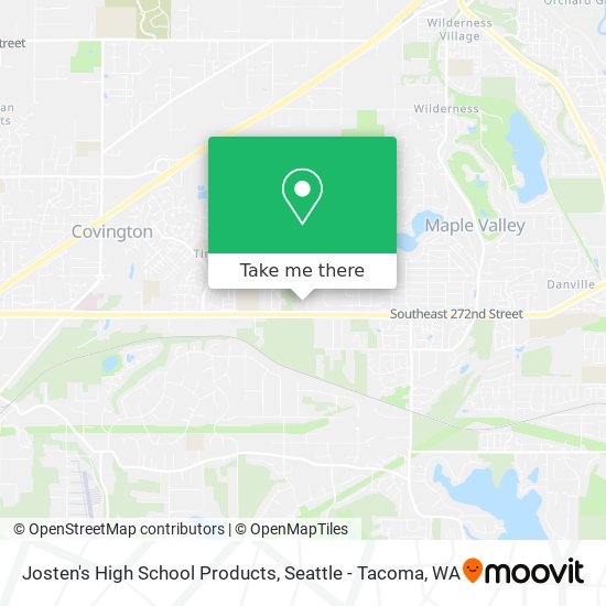 Josten's High School Products map