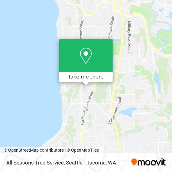 All Seasons Tree Service map