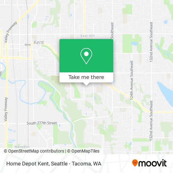 Home Depot Kent map