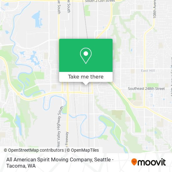 All American Spirit Moving Company map