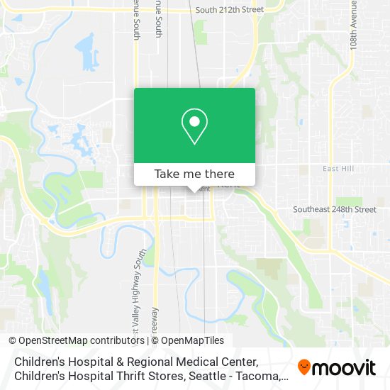 Children's Hospital & Regional Medical Center, Children's Hospital Thrift Stores map
