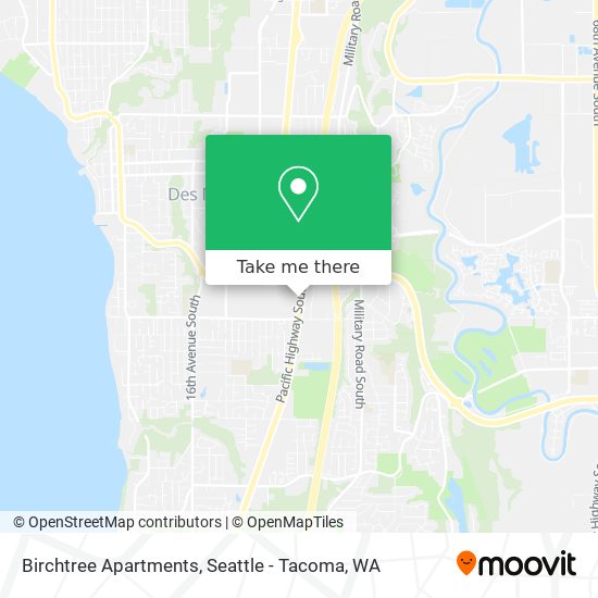 Birchtree Apartments map