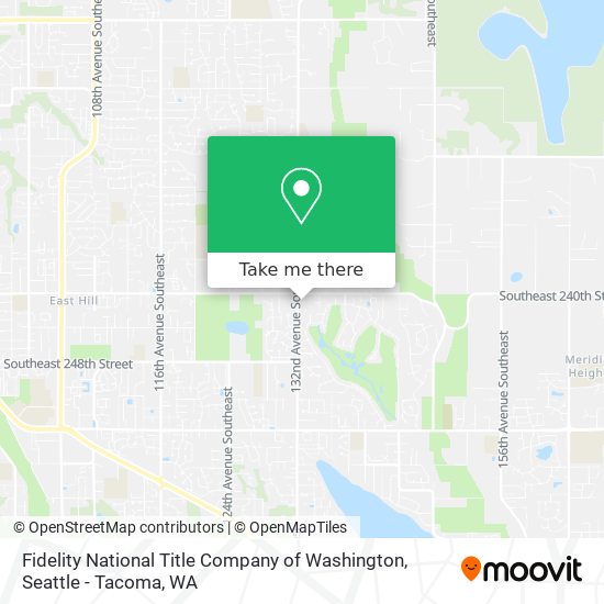 Mapa de Fidelity National Title Company of Washington